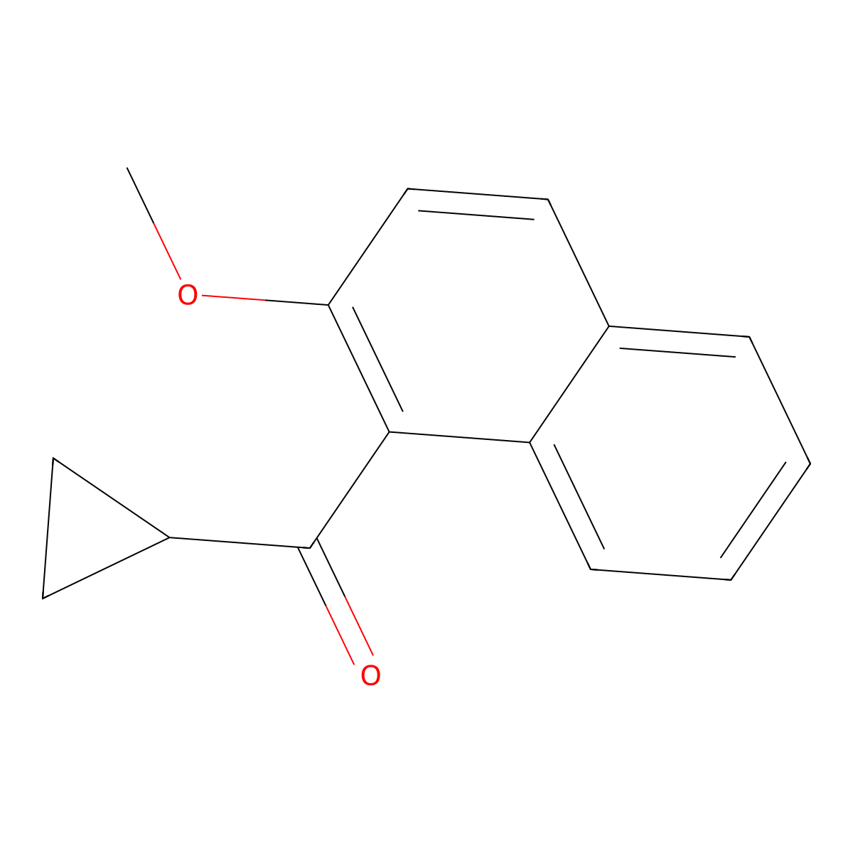 Cyclopropyl(2-methoxy-1-naphthyl)methanone molecular structure, CAS 1493046-32-4