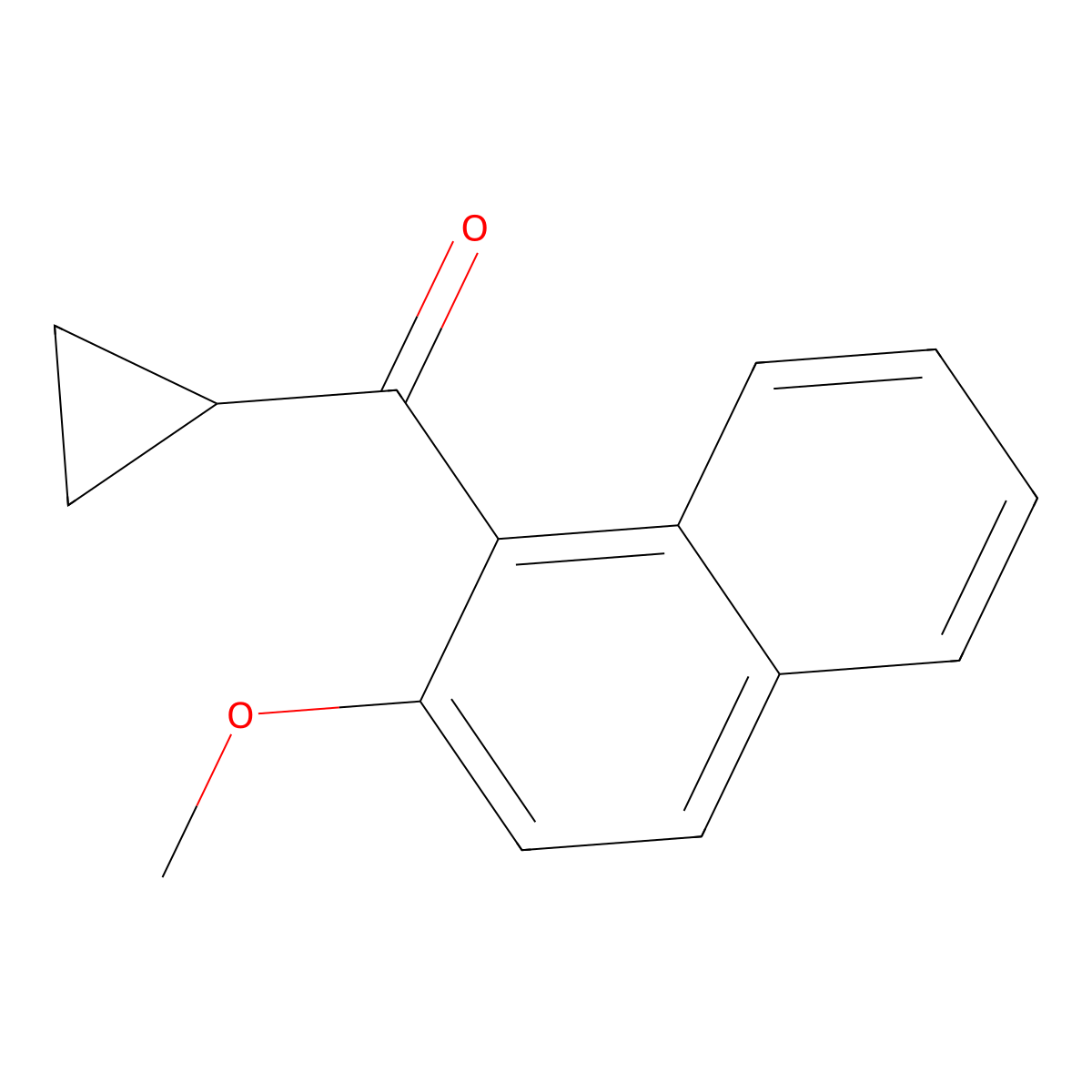 Cyclopropyl(2-methoxy-1-naphthyl)methanone molecular structure, CAS 1493046-32-4