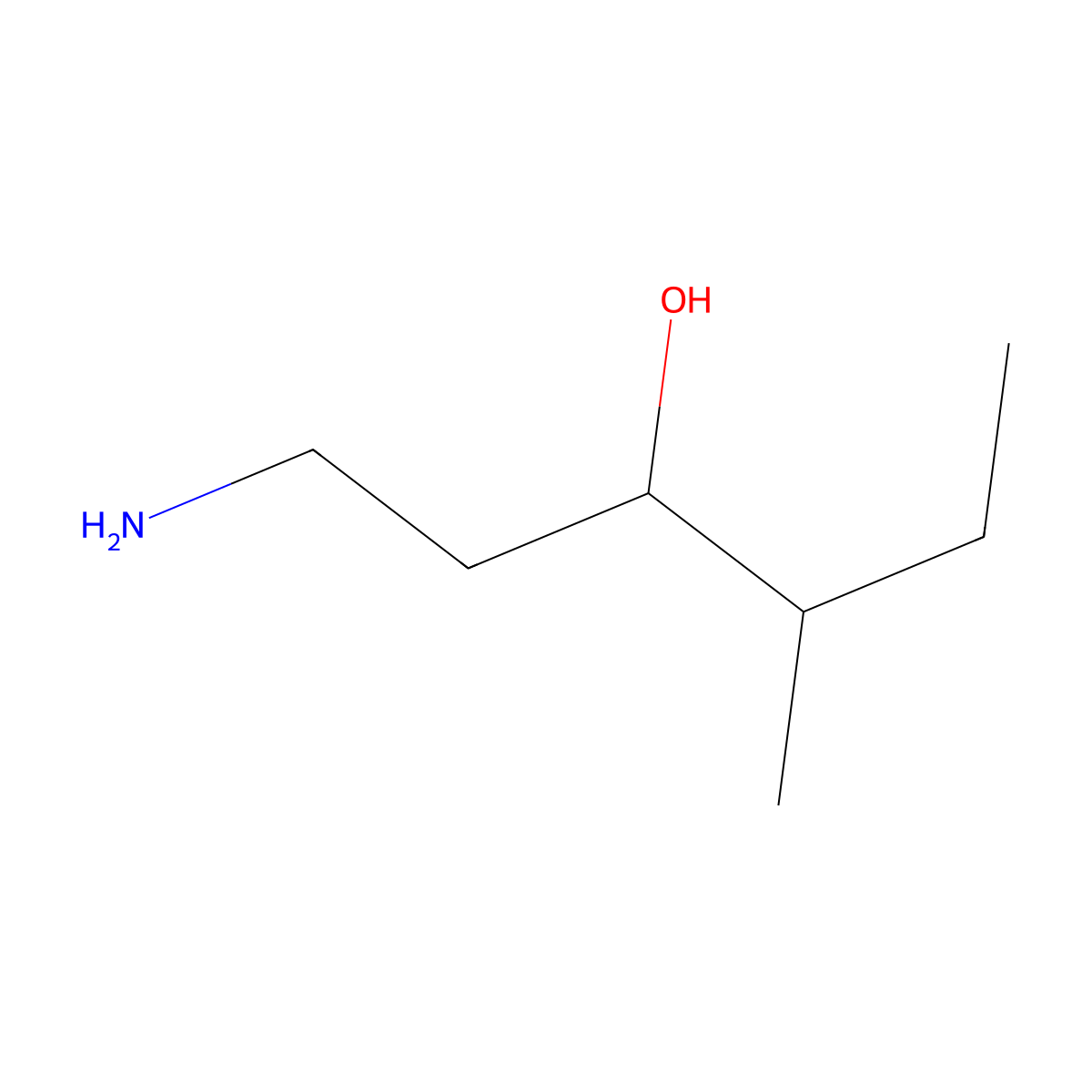 1-Amino-4-methylhexan-3-ol molecular structure, CAS 1493073-42-9