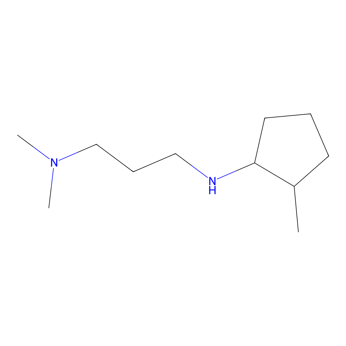 N-[3-(dimethylamino)propyl]-2-methylcyclopentan-1-amine molecular structure, CAS 1493144-24-3