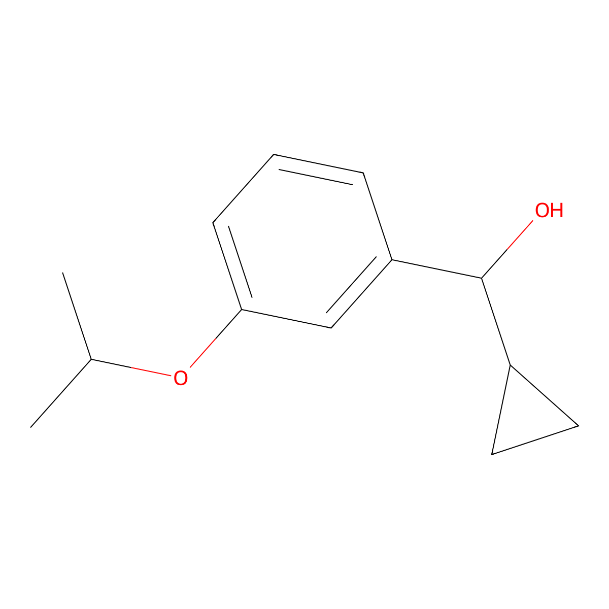 alpha-Cyclopropyl-3-(1-methylethoxy)benZenemethanol molecular structure, CAS 1493199-75-9