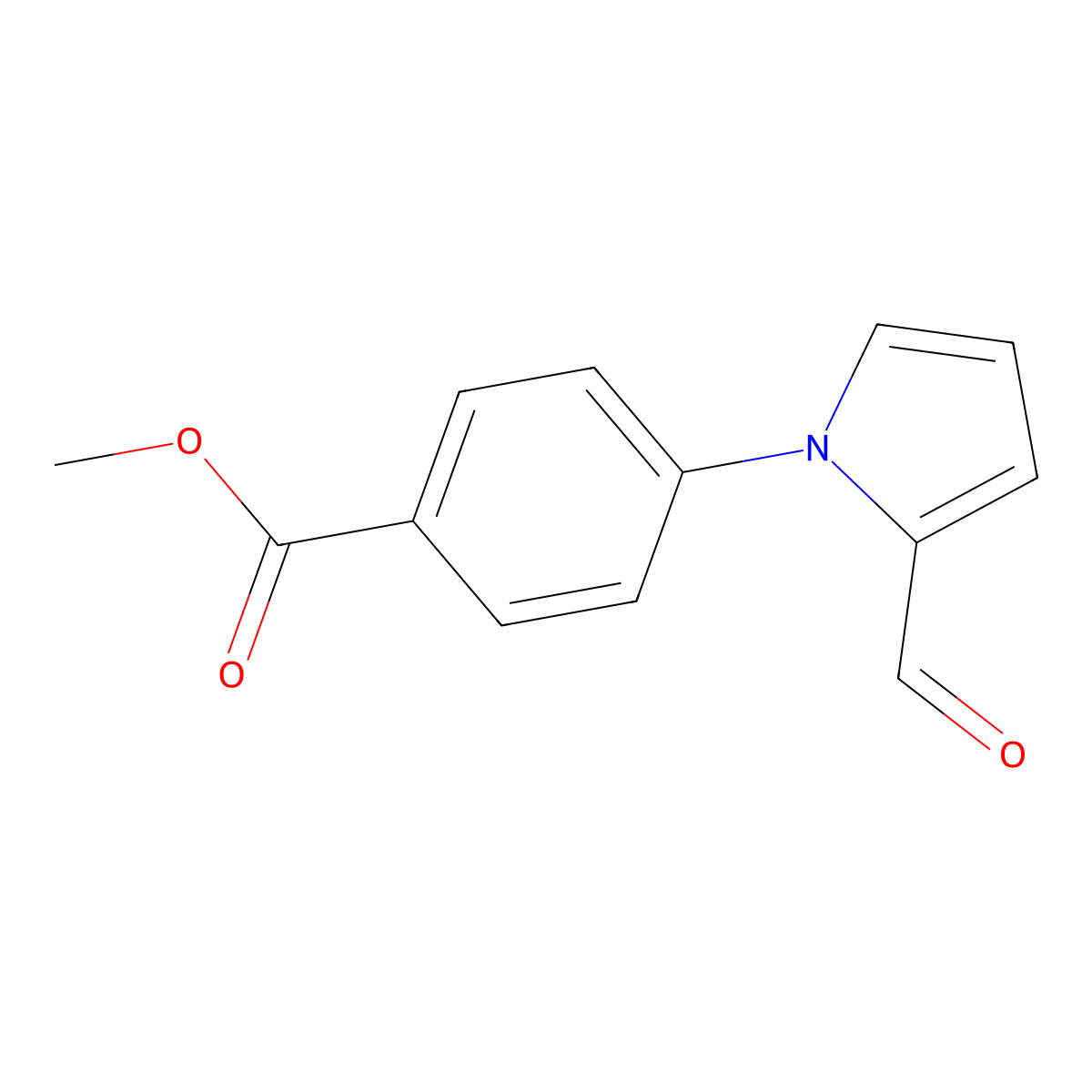 methyl 4-(2-formyl-1H-pyrrol-1-yl)benzoate molecular structure, CAS 149323-67-1