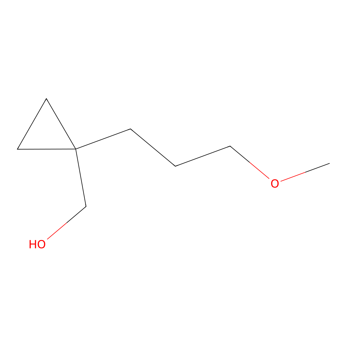 [1-(3-Methoxypropyl)cyclopropyl]methanol molecular structure, CAS 1493248-44-4
