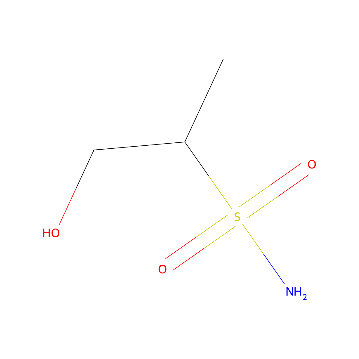 1-Hydroxypropane-2-sulfonamide molecular structure, CAS 1493291-66-9