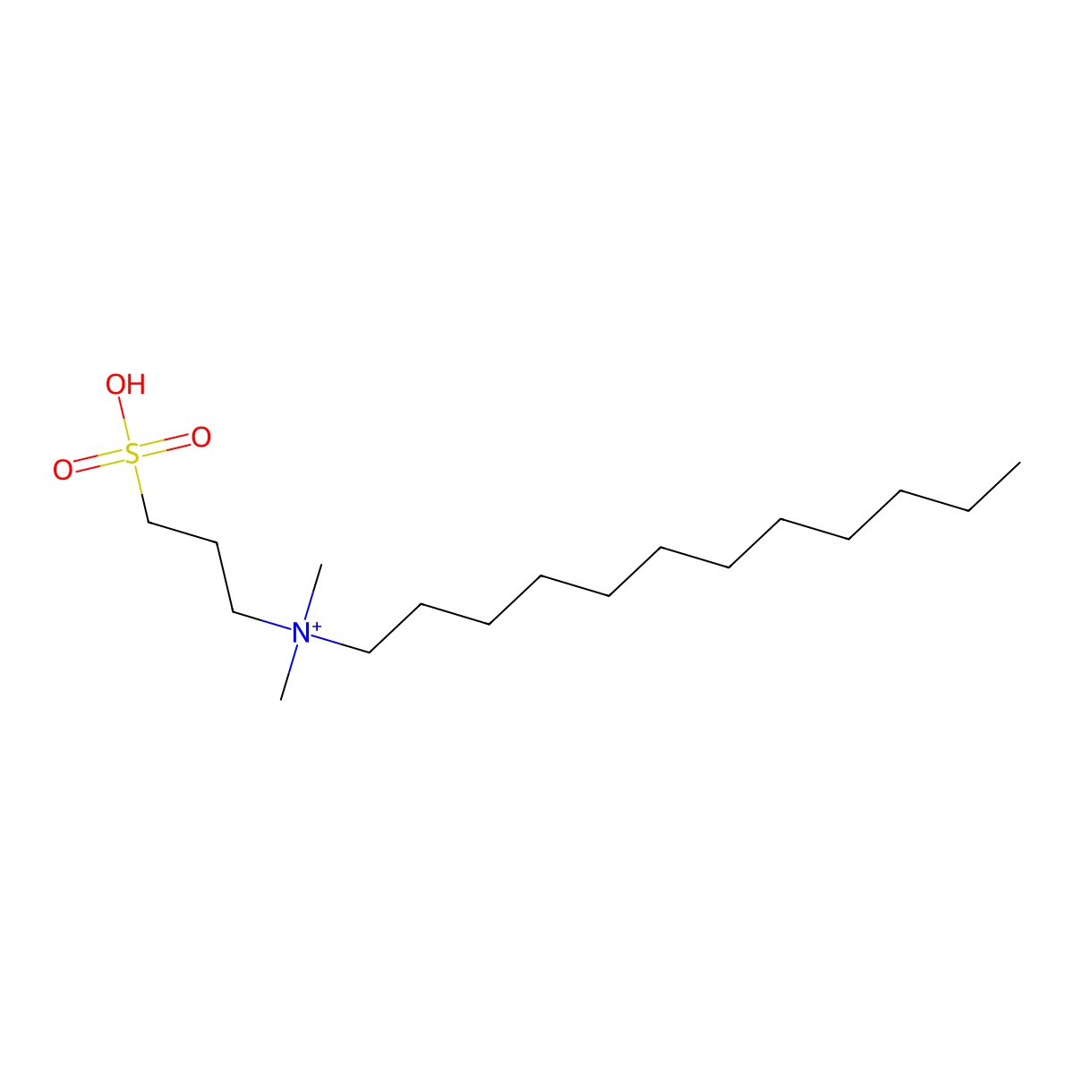 N-Dodecyl-N,N-Dimethyl-3-Ammonio-1-Propanesulfonate molecular structure, CAS 14933-08-5