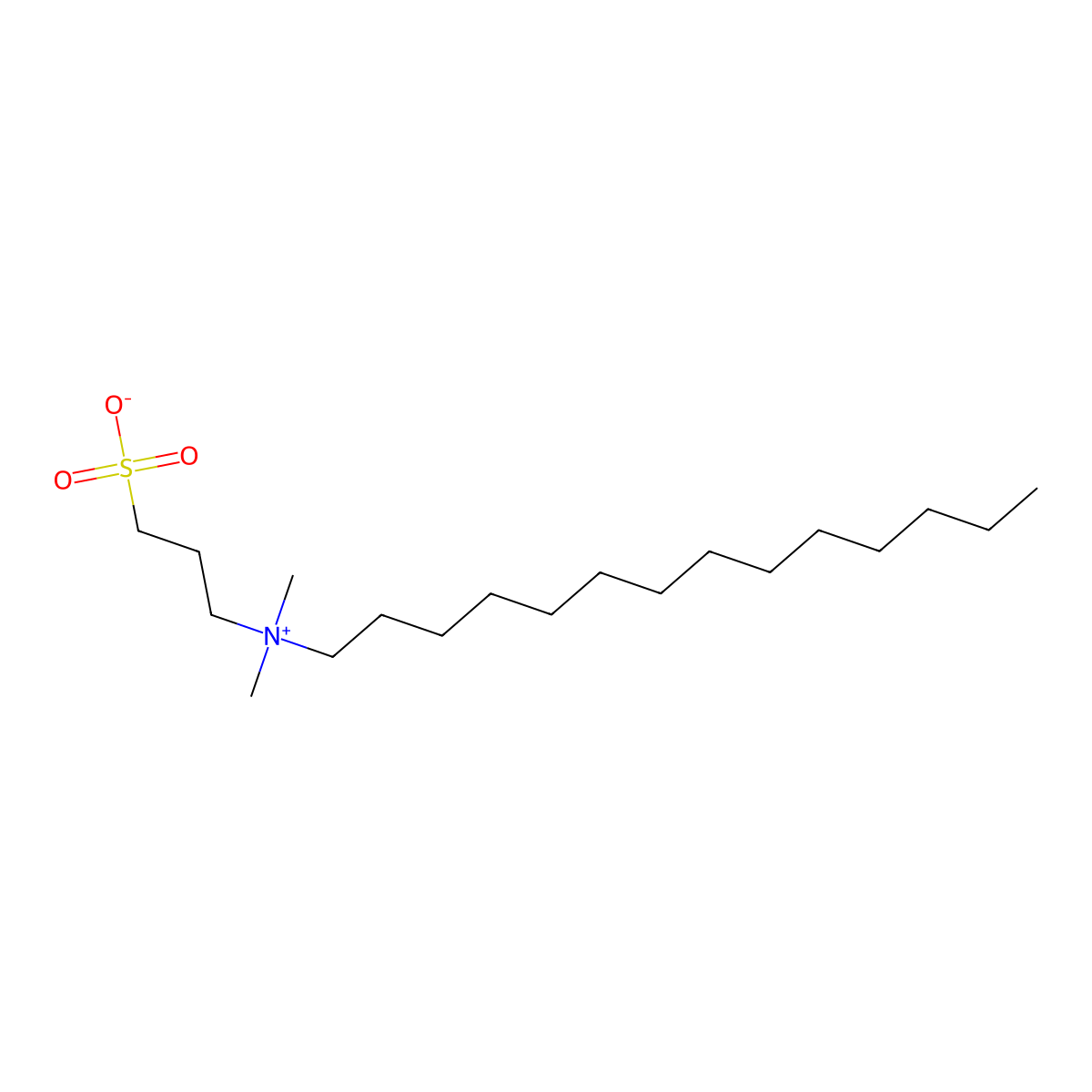 Zwittergent 3-14 molecular structure, CAS 14933-09-6
