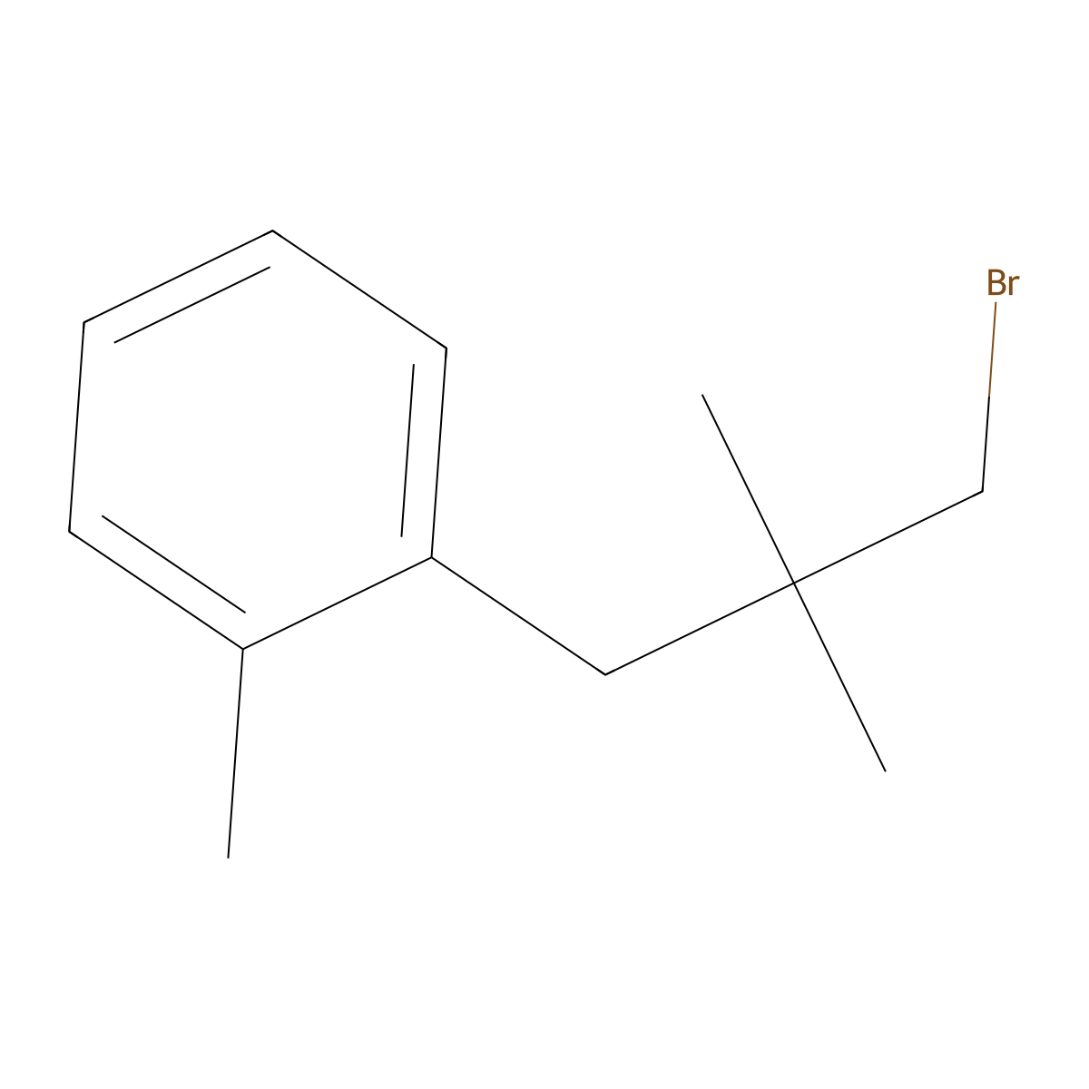 1-(3-Bromo-2,2-dimethylpropyl)-2-methylbenzene molecular structure, CAS 1493303-49-3