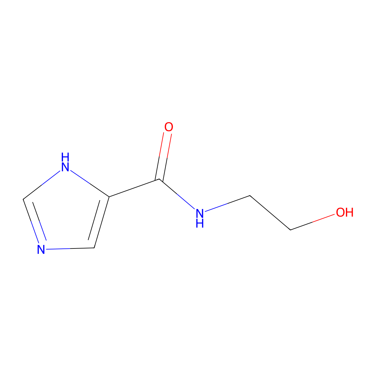 N-(2-hydroxyethyl)-1H-imidazole-5-carboxamide molecular structure, CAS 1493308-12-5