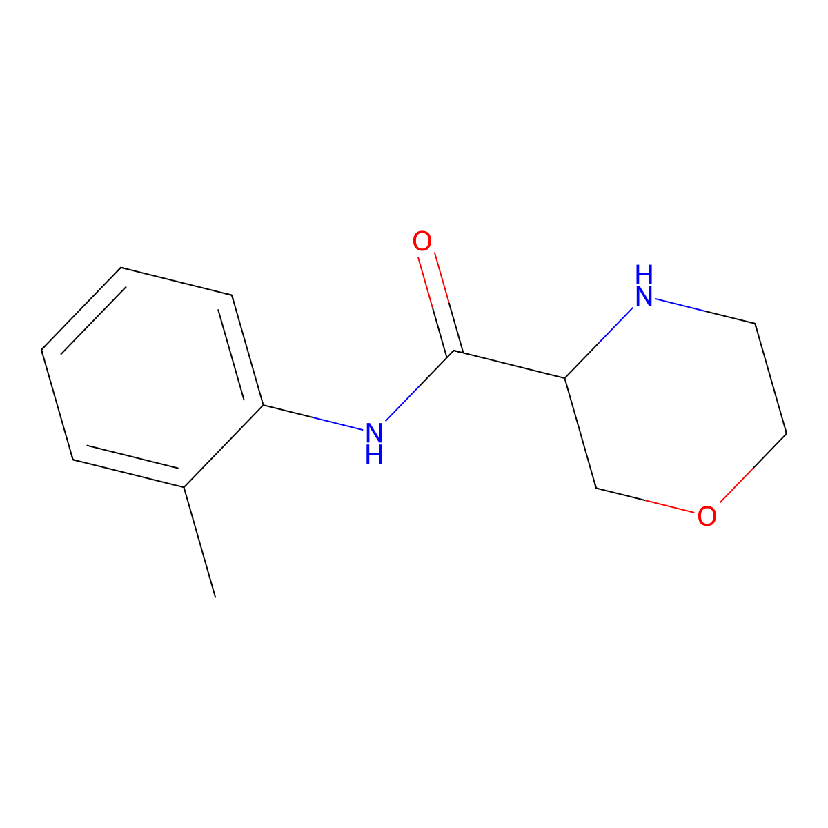 N-(o-Tolyl)morpholine-3-carboxamide molecular structure, CAS 1493335-85-5