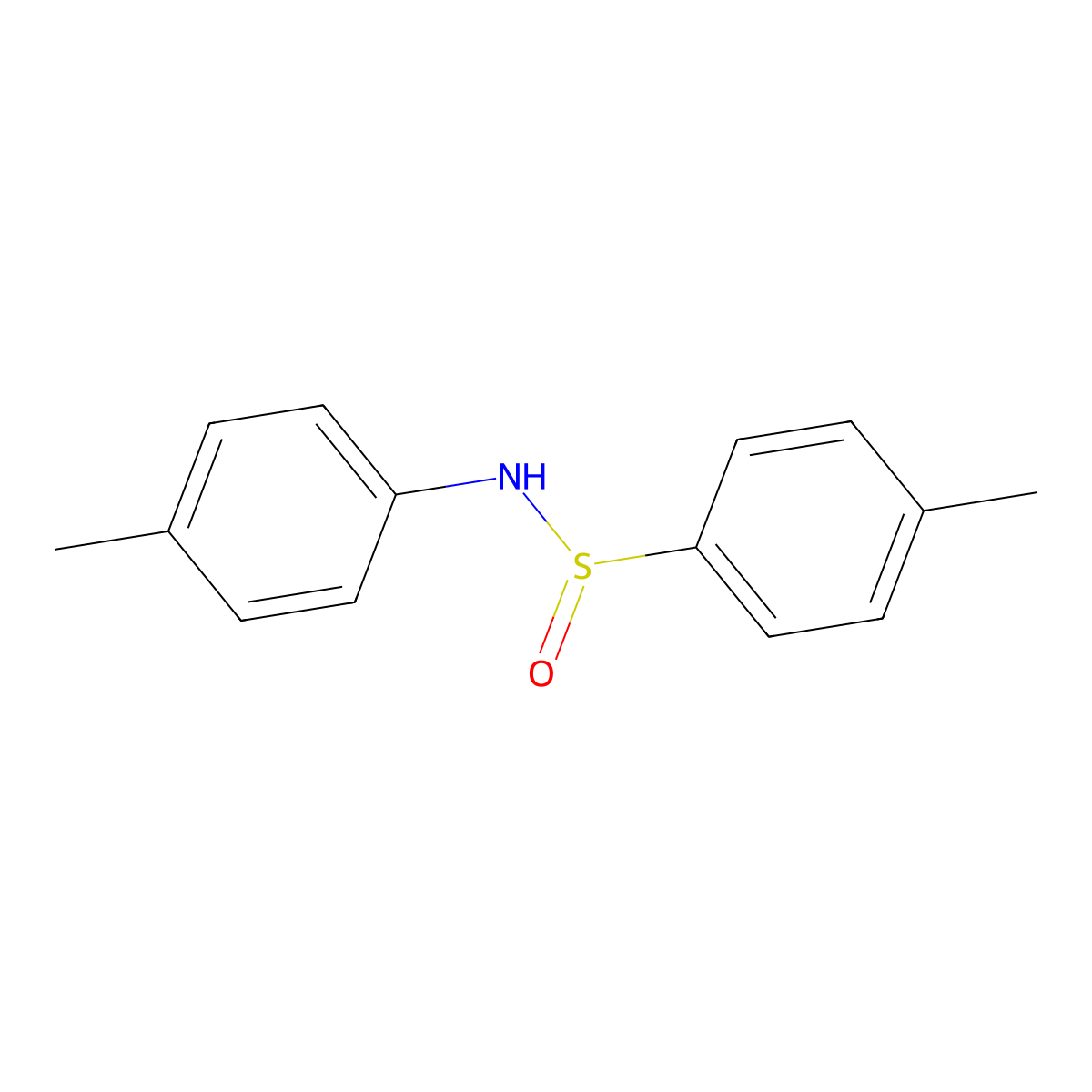 N-(4-Methylphenyl)-4-methylbenzenesulfinamide molecular structure, CAS 14934-00-0
