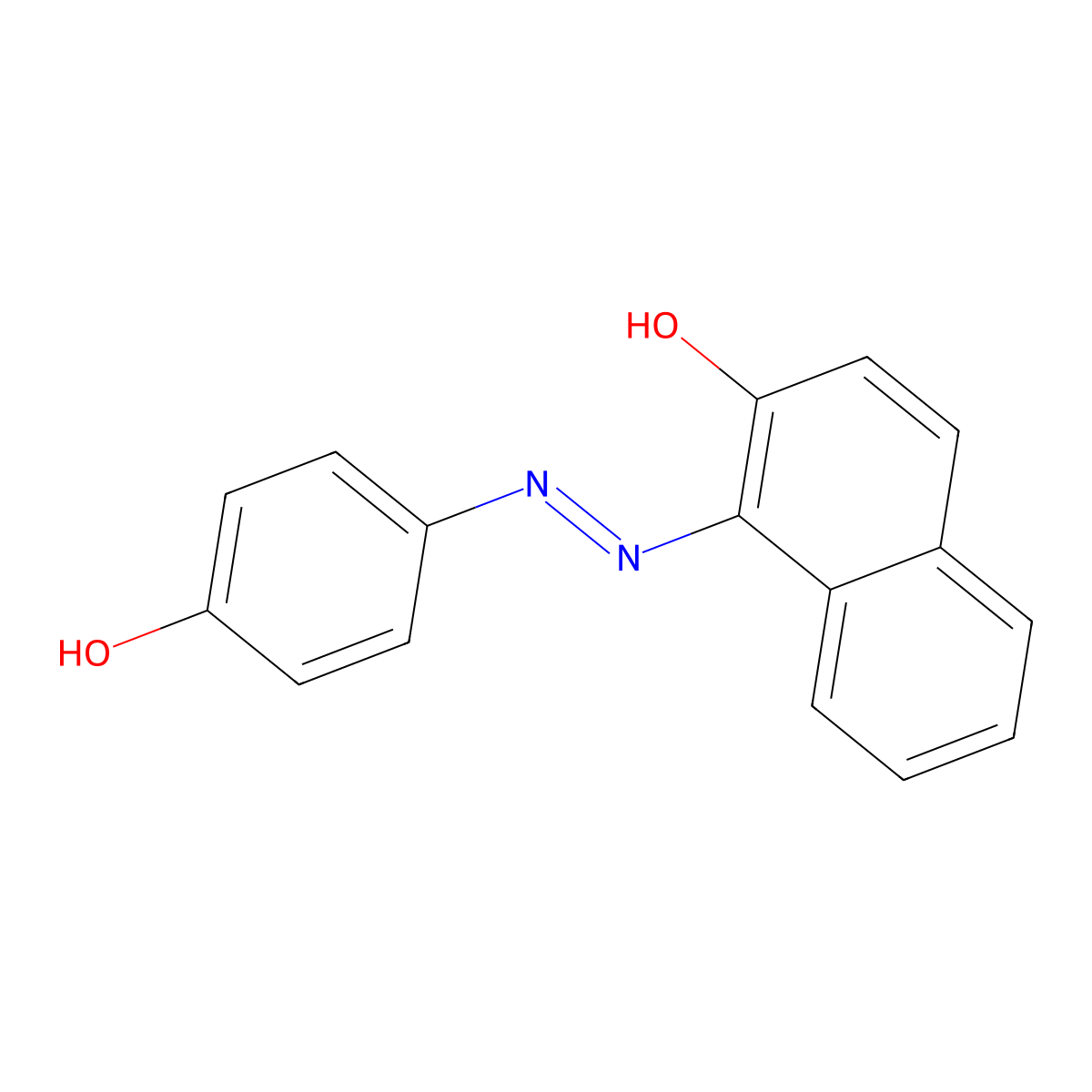 1-(4-Hydroxyphenylazo)-2-naphthol molecular structure, CAS 14934-27-1