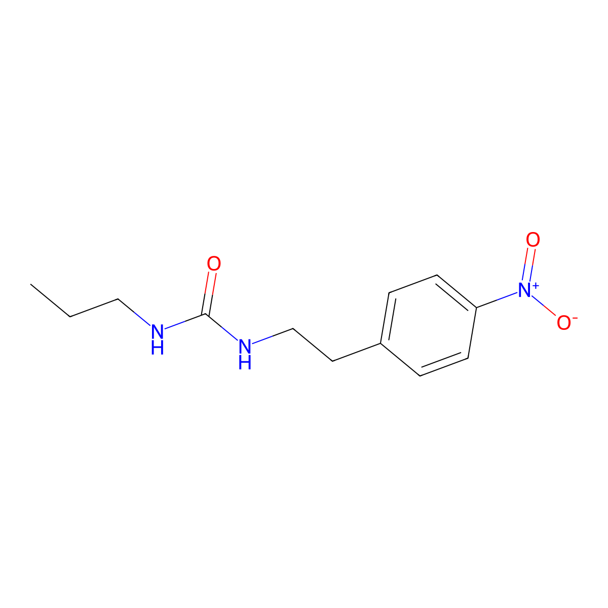1-(4-Nitrophenethyl)-3-propylurea molecular structure, CAS 149340-93-2