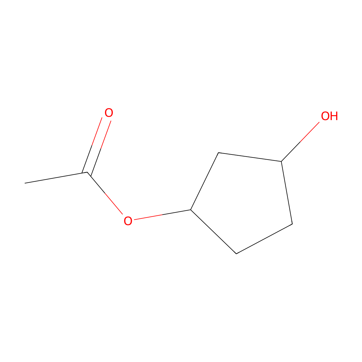 (1S,3R)-3-Hydroxycyclopentyl acetate molecular structure, CAS 149342-58-5