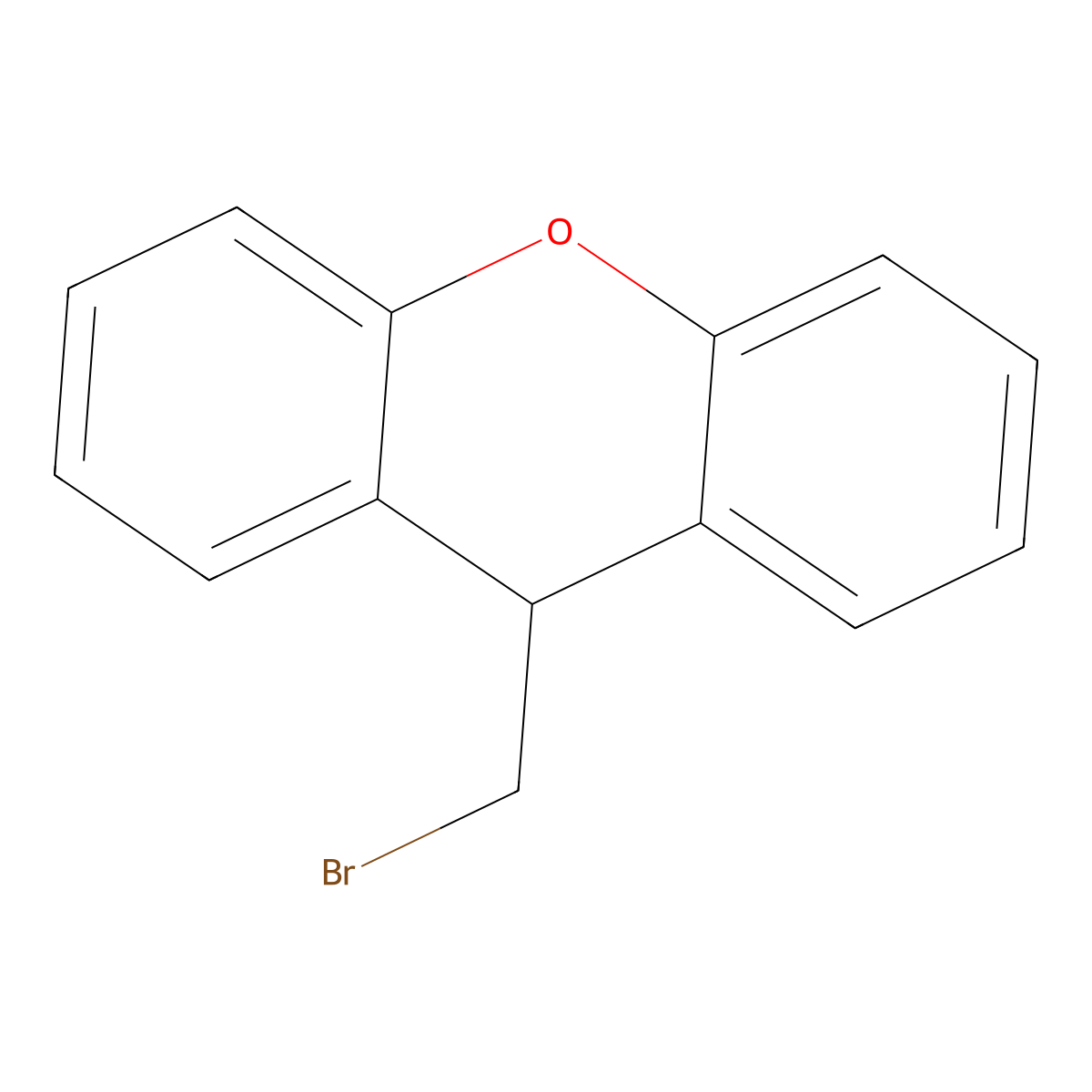 9H-Xanthene, 9-(bromomethyl)- molecular structure, CAS 1493431-21-2