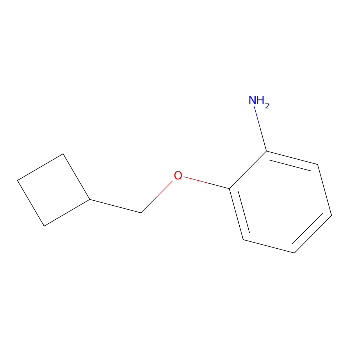 2-(Cyclobutylmethoxy)aniline molecular structure, CAS 1493470-56-6