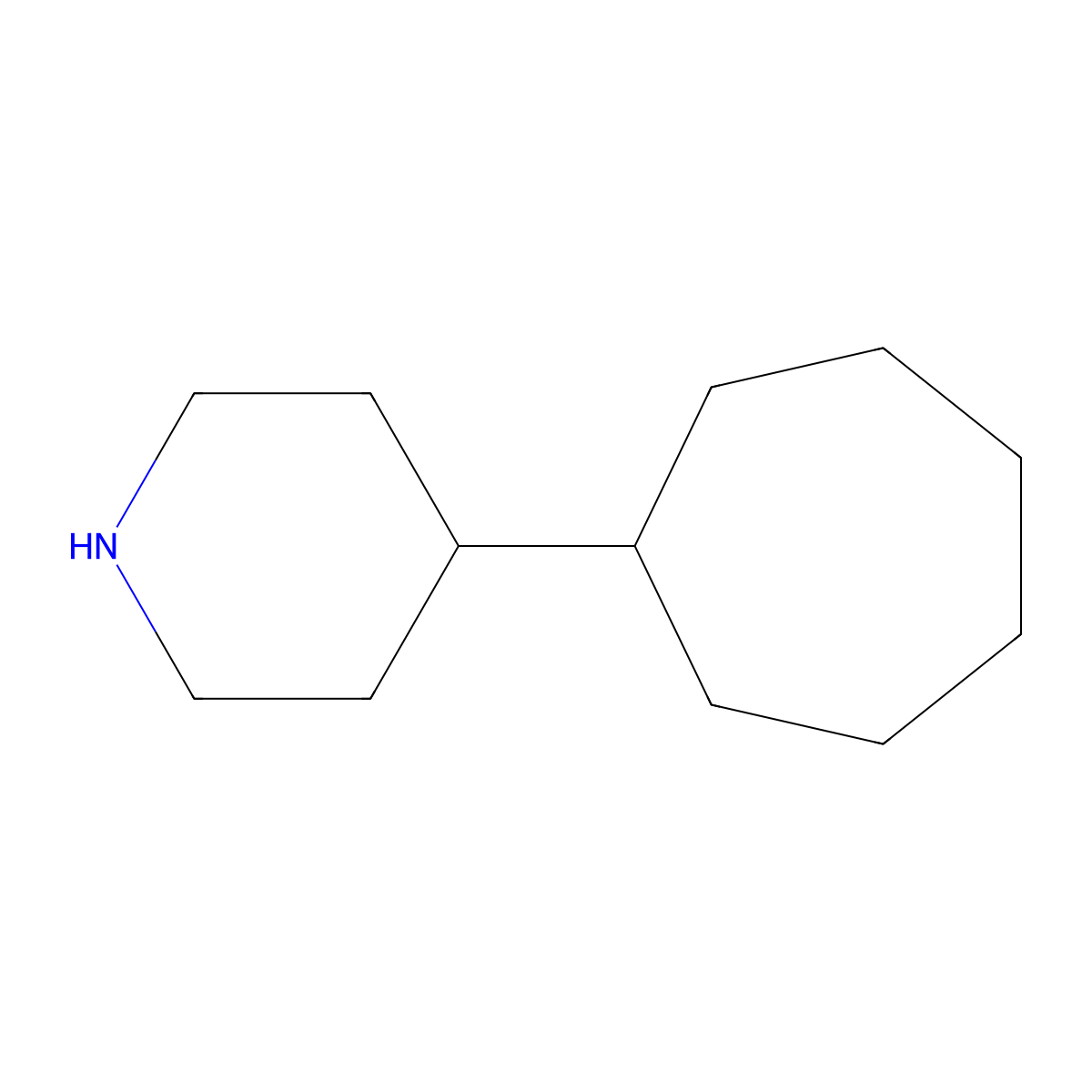 4-Cycloheptylpiperidine molecular structure, CAS 1493476-12-2