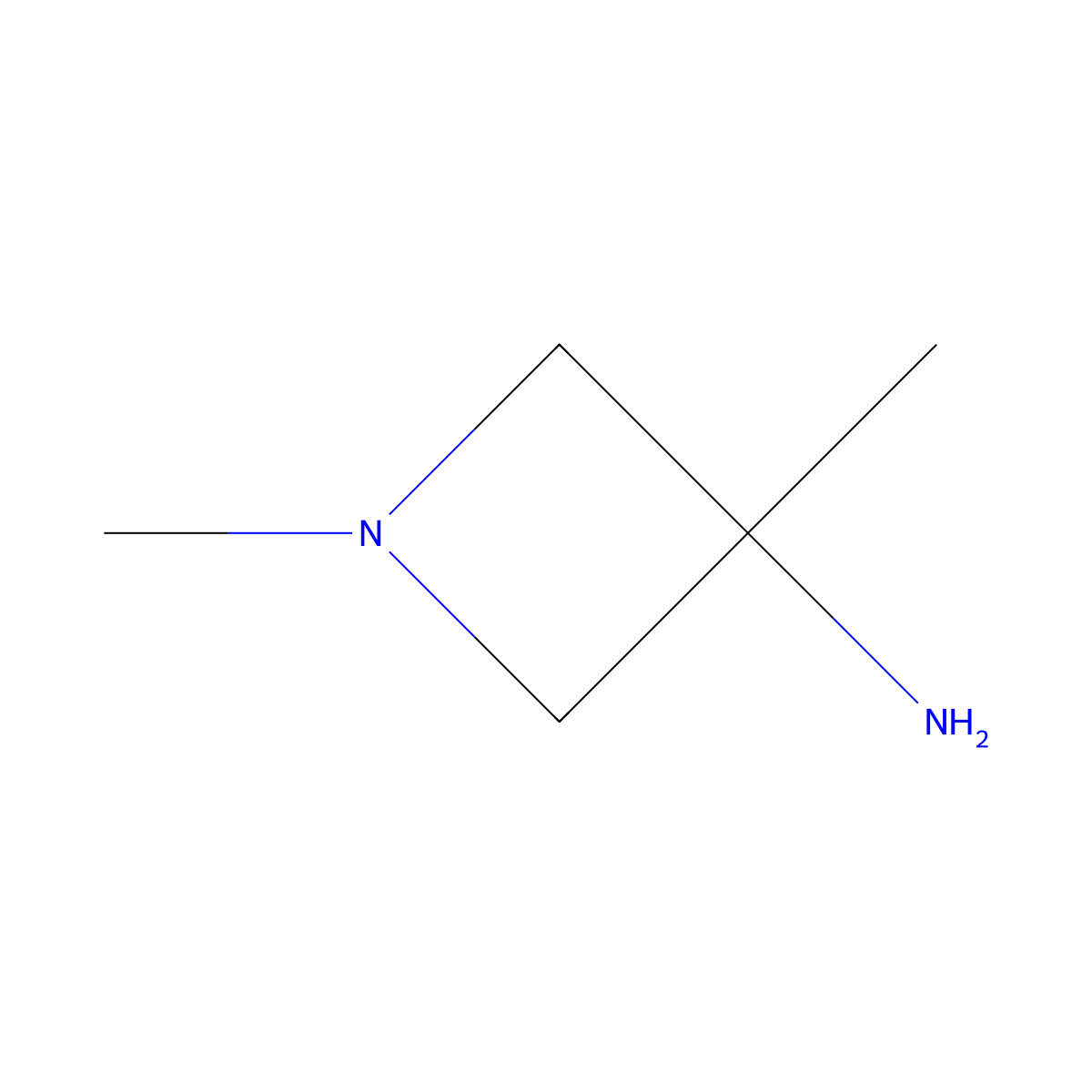 1,3-Dimethylazetidin-3-amine molecular structure, CAS 1493478-43-5