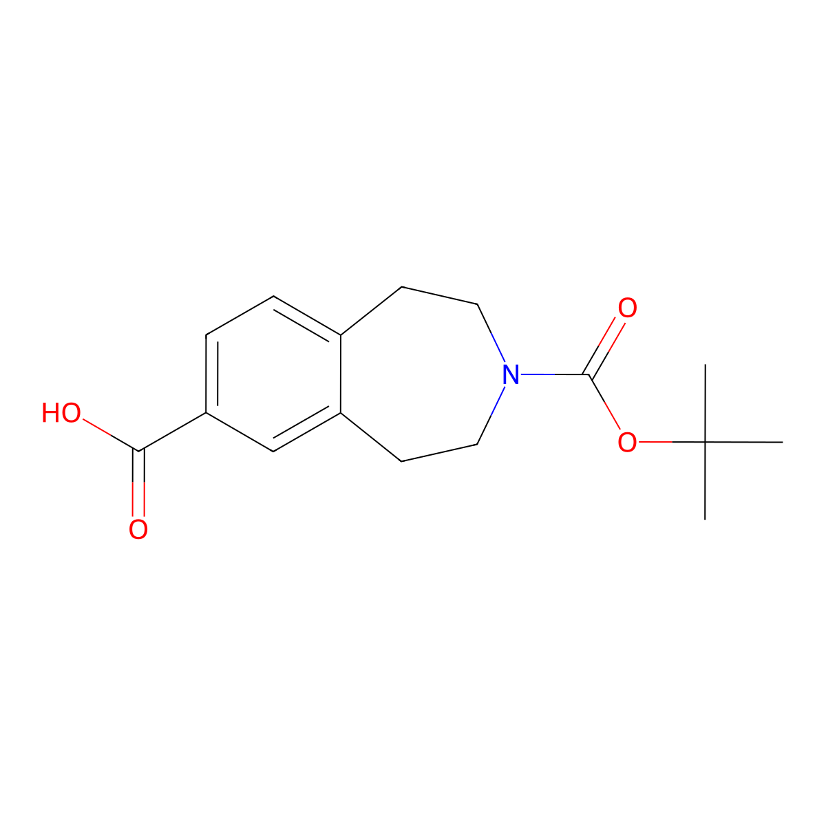 3-(1,1-Dimethylethyl) 1,2,4,5-tetrahydro-3H-3-benzazepine-3,7-dicarboxylate molecular structure, CAS 149353-73-1