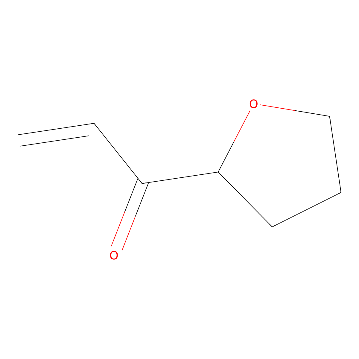1-(Oxolan-2-yl)prop-2-en-1-one molecular structure, CAS 1493531-87-5