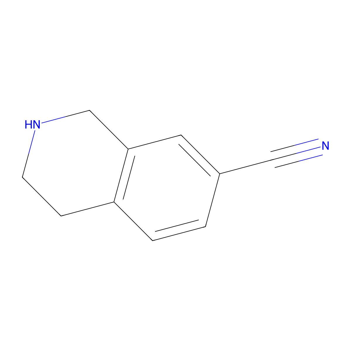 7-Cyano-1,2,3,4-tetrahydroisoquinoline molecular structure, CAS 149355-52-2