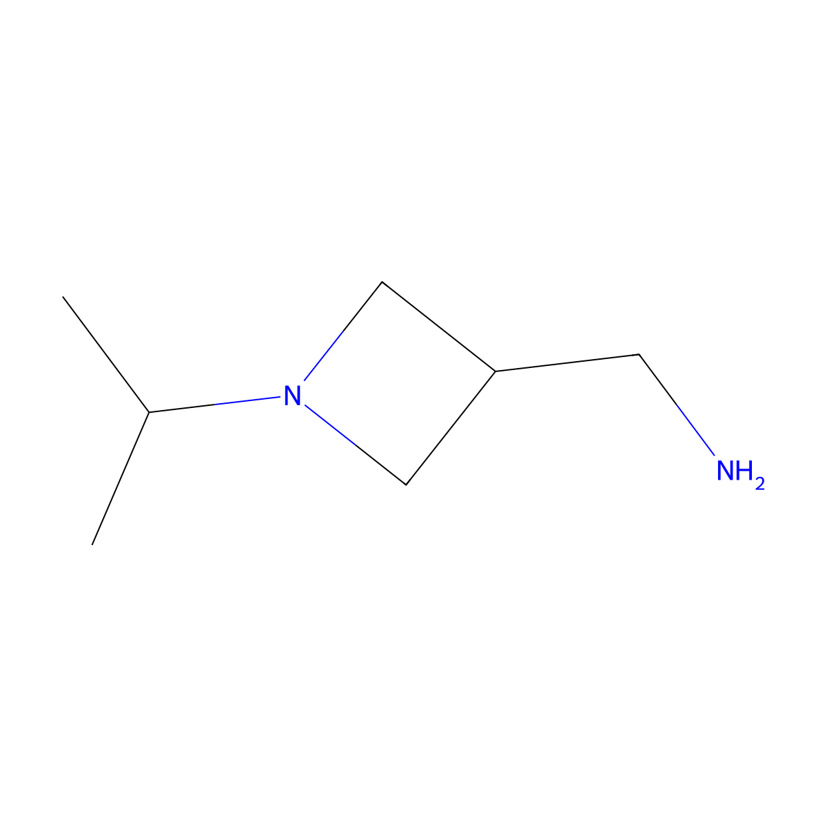 [1-(Propan-2-yl)azetidin-3-yl]methanamine molecular structure, CAS 1493571-67-7