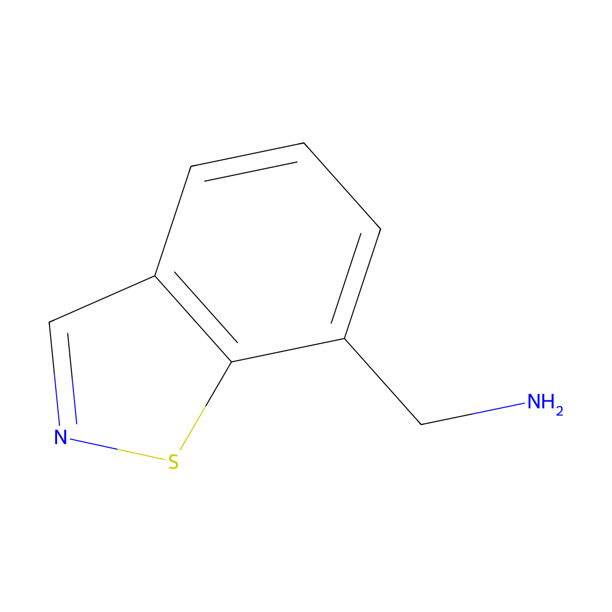 Benzo[d]isothiazol-7-ylmethanamine molecular structure, CAS 1493572-84-1
