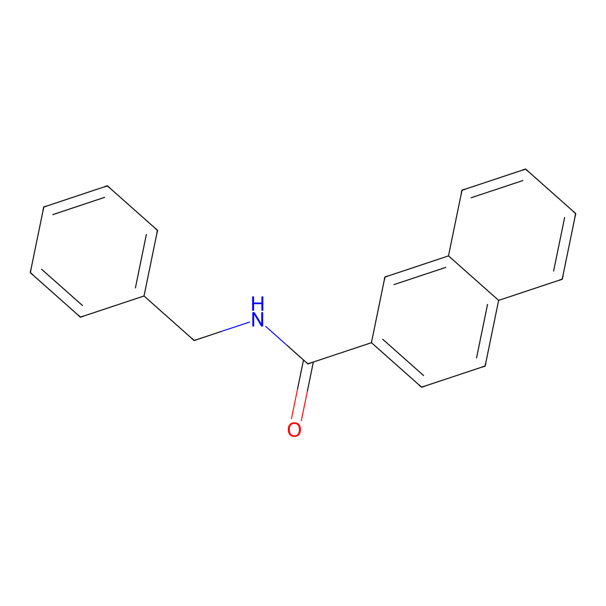 N-benzyl-2-naphthamide molecular structure, CAS 149358-58-7