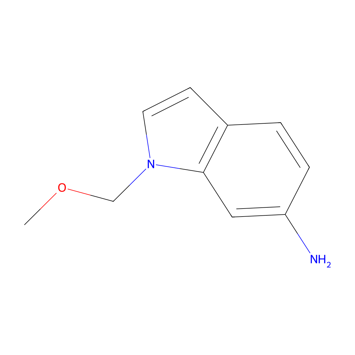 1-(Methoxymethyl)-1H-indol-6-amine molecular structure, CAS 1493599-15-7