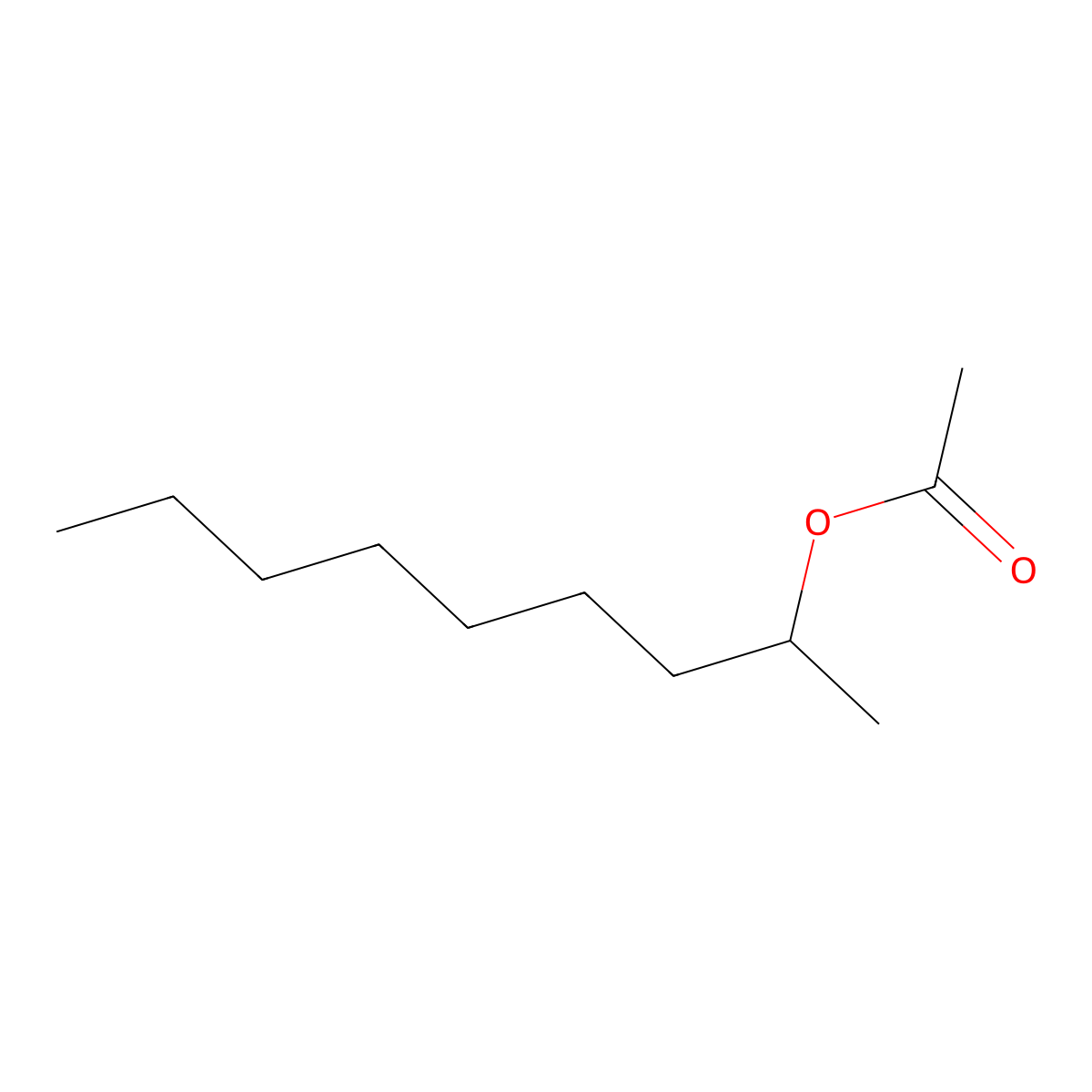 2-Nonyl acetate molecular structure, CAS 14936-66-4