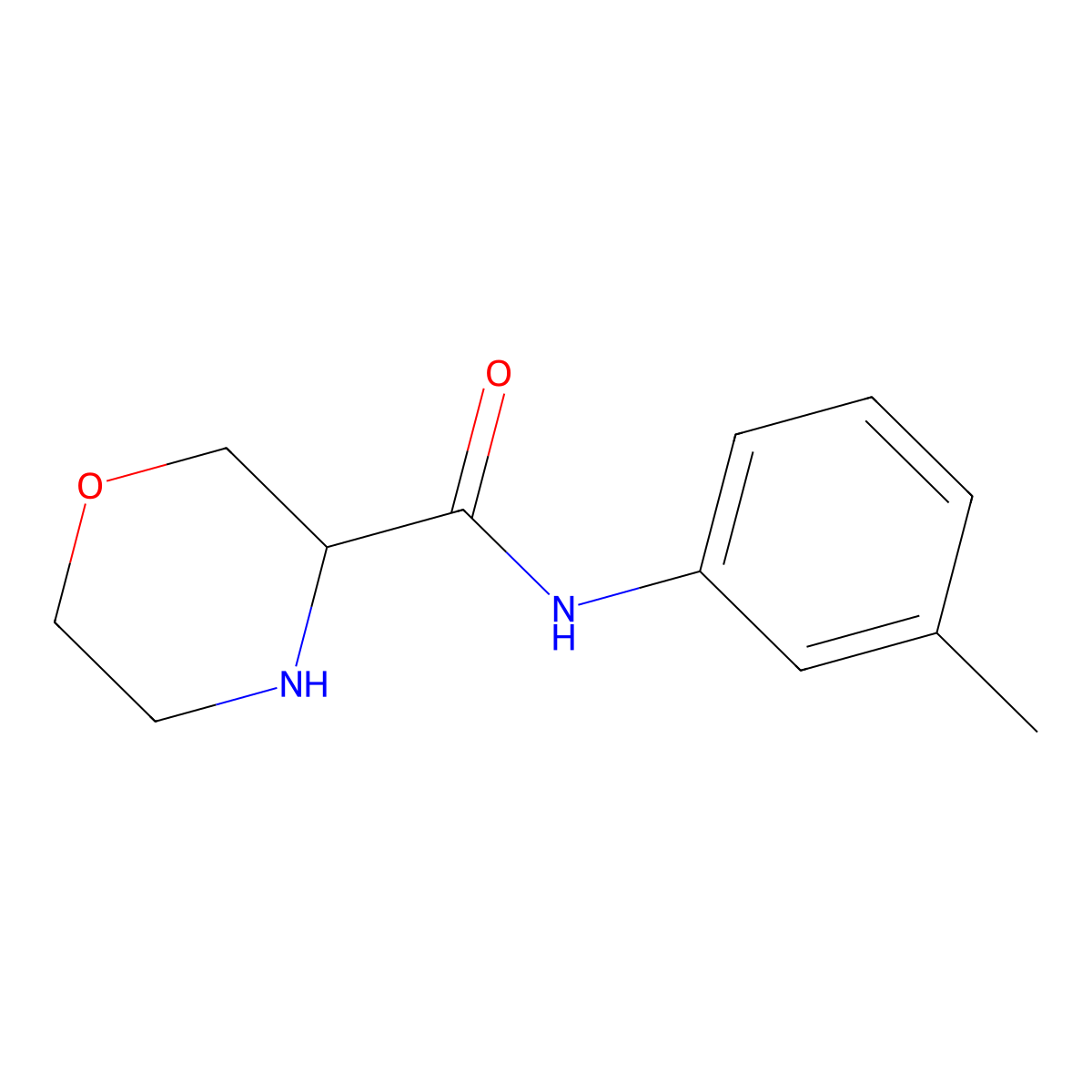 N-(m-Tolyl)morpholine-3-carboxamide molecular structure, CAS 1493618-07-7