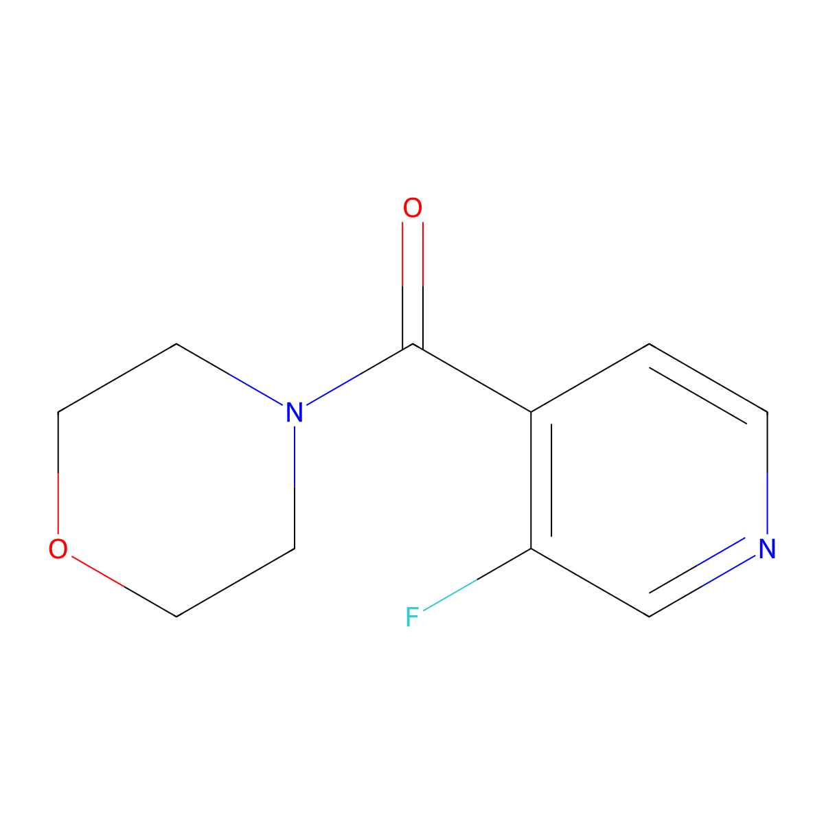 4-(3-Fluoropyridine-4-carbonyl)morpholine molecular structure, CAS 1493629-85-8