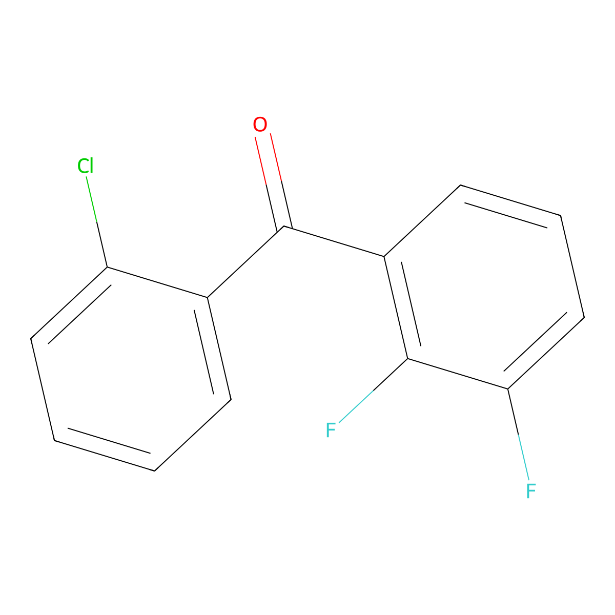 Methanone, (2-chlorophenyl)(2,3-difluorophenyl)- molecular structure, CAS 1493637-34-5