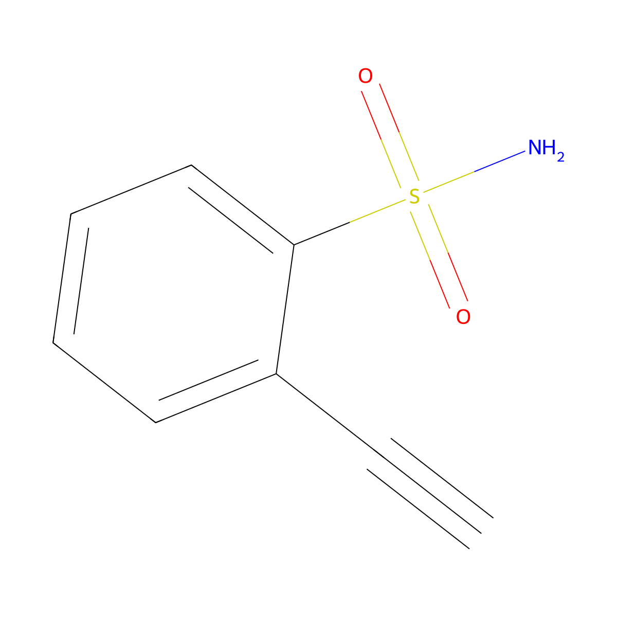 2-Ethynylbenzene-1-sulfonamide molecular structure, CAS 149364-67-0