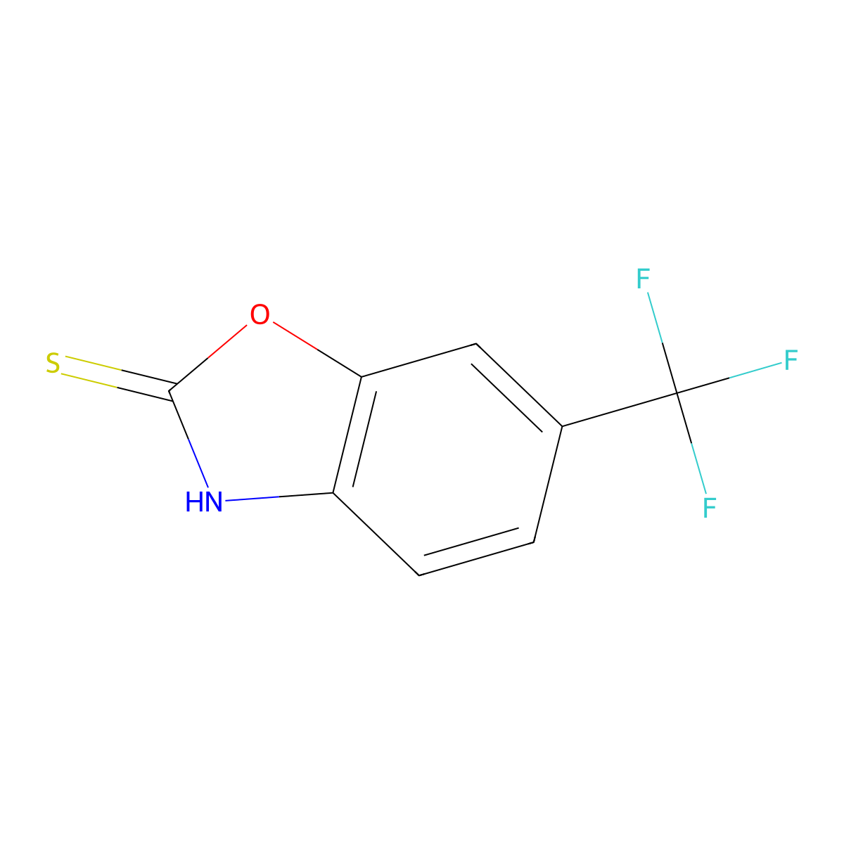 6-(Trifluoromethyl)-1,3-benzoxazole-2-thiol molecular structure, CAS 149367-81-7
