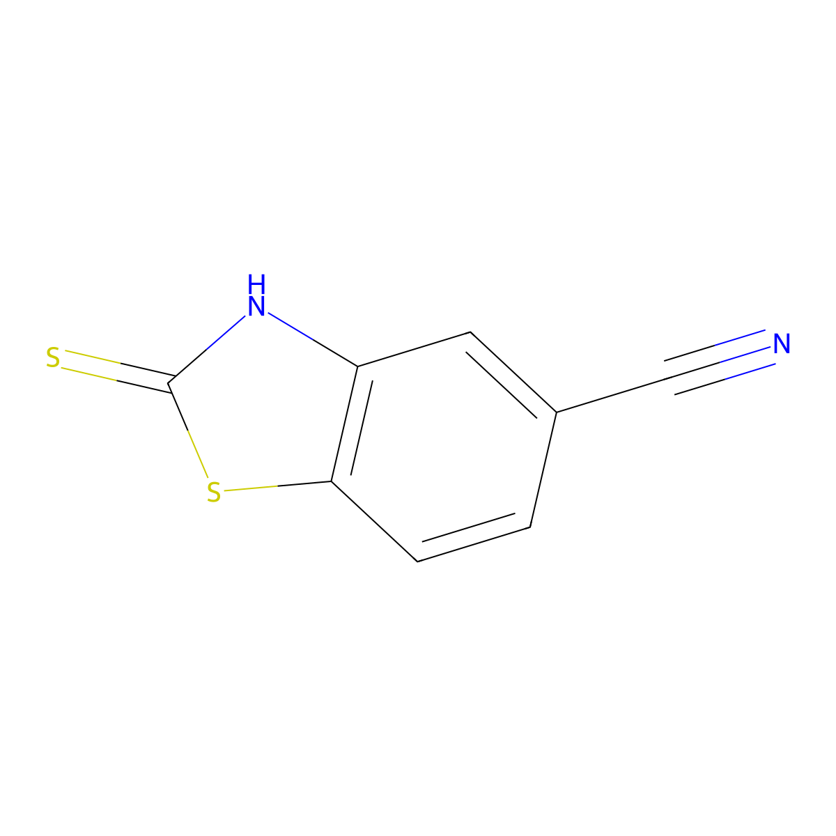 2-Sulfanyl-1,3-benzothiazole-5-carbonitrile molecular structure, CAS 149367-90-8