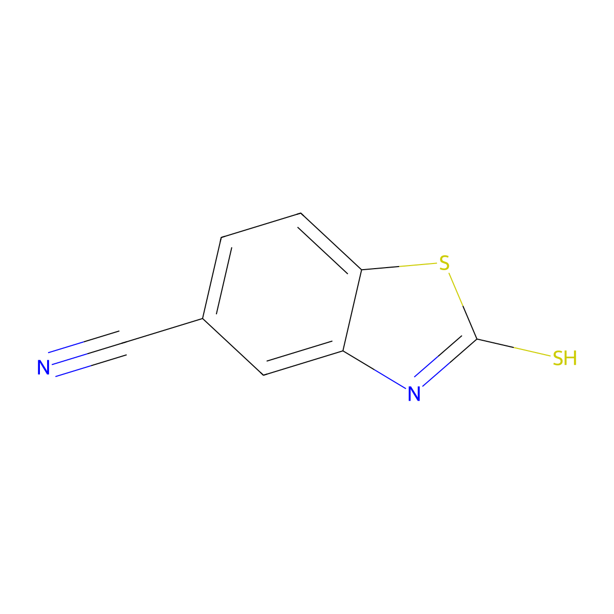 2-Sulfanyl-1,3-benzothiazole-5-carbonitrile molecular structure, CAS 149367-90-8