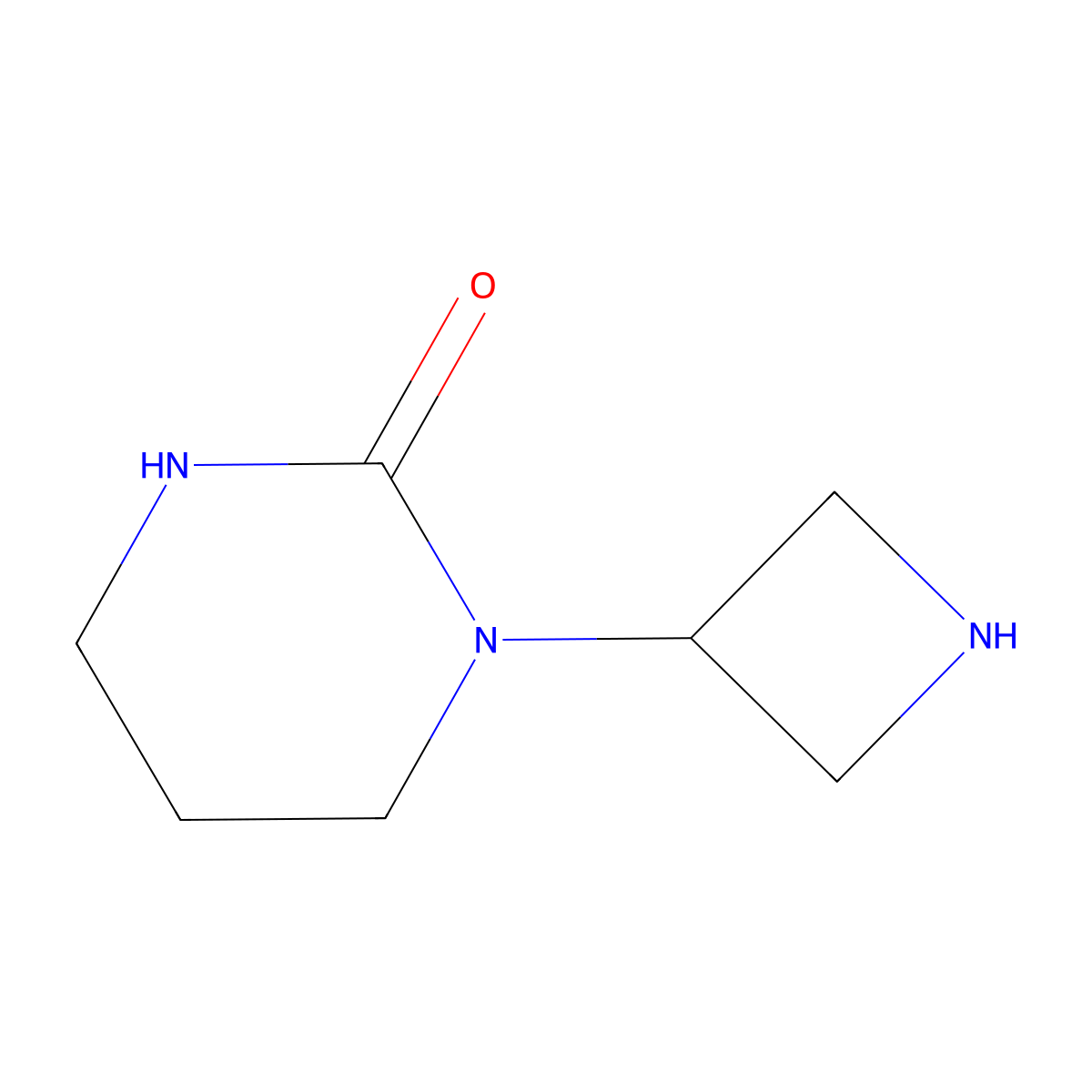 1-(azetidin-3-yl)tetrahydropyrimidin-2(1H)-one molecular structure, CAS 1493694-48-6