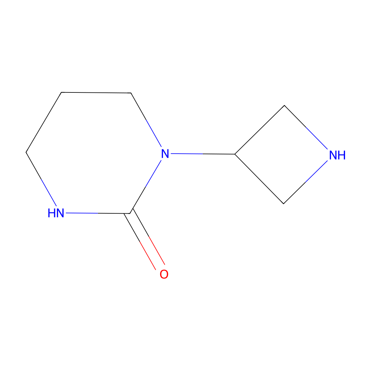 1-(azetidin-3-yl)tetrahydropyrimidin-2(1H)-one molecular structure, CAS 1493694-48-6