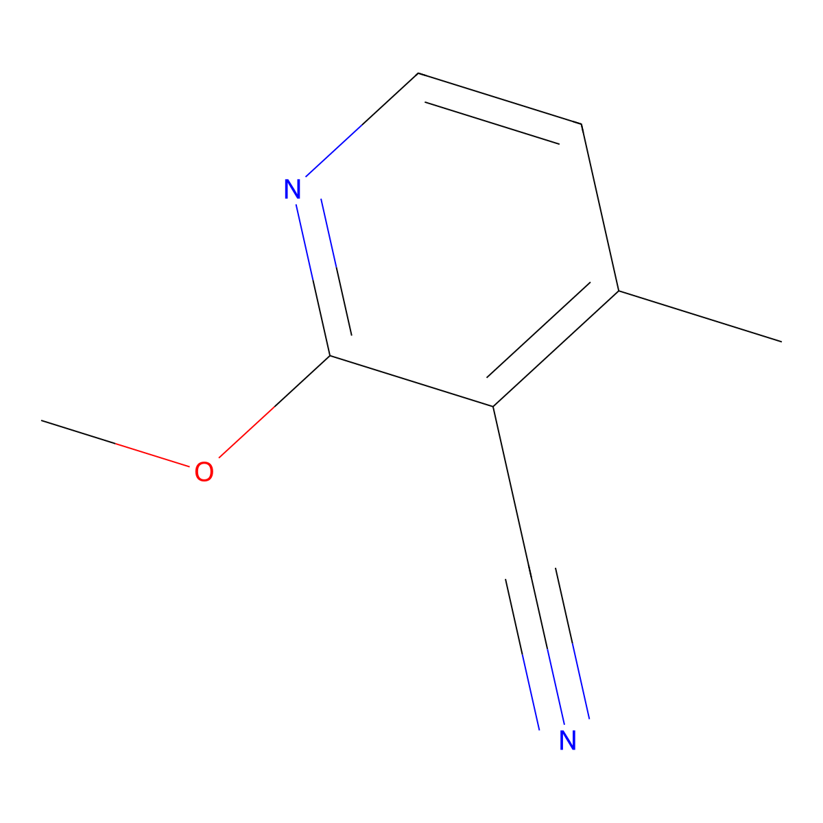 2-Methoxy-4-methylnicotinonitrile molecular structure, CAS 149379-71-5