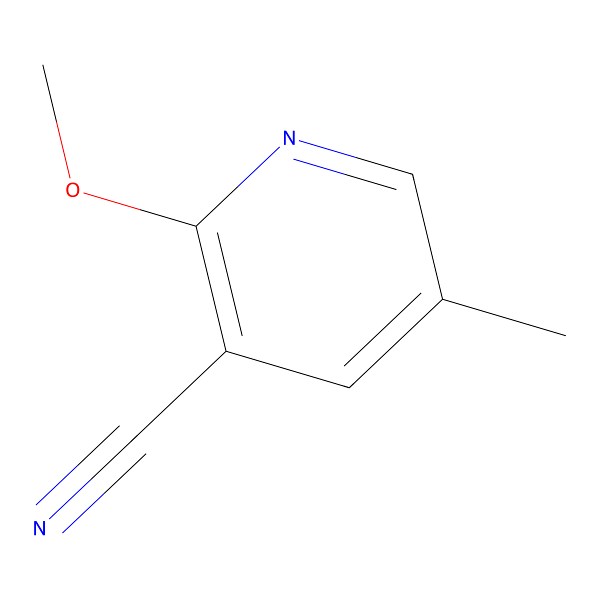 2-Methoxy-5-methylpyridine-3-carbonitrile molecular structure, CAS 149379-73-7