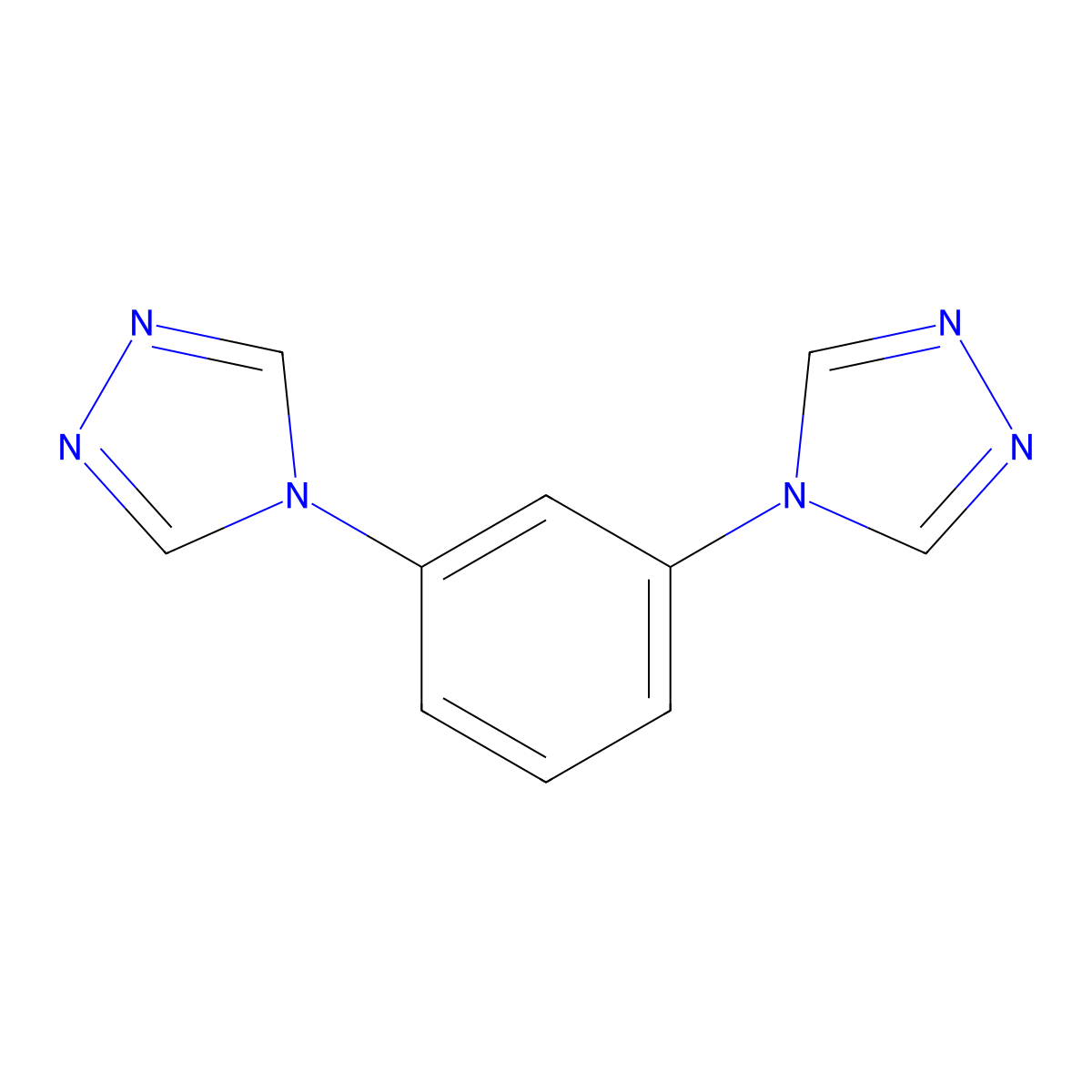 1,3-Di(4H-1,2,4-triazol-4-yl)benzene molecular structure, CAS 1493805-13-2