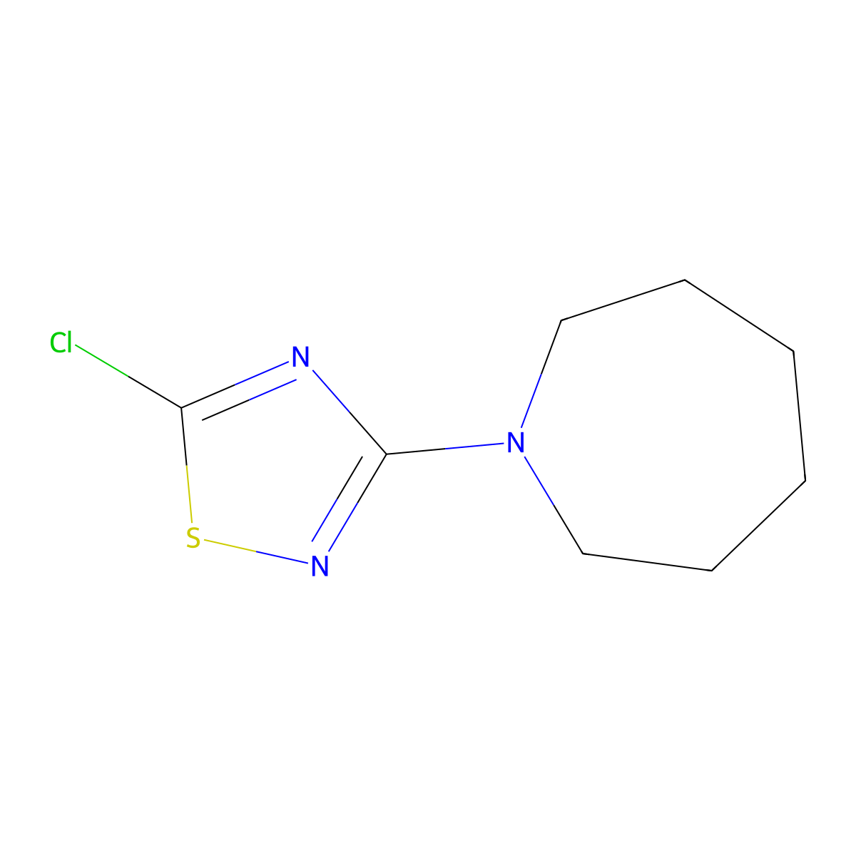 3-(Azepan-1-yl)-5-chloro-1,2,4-thiadiazole molecular structure, CAS 1493838-82-6