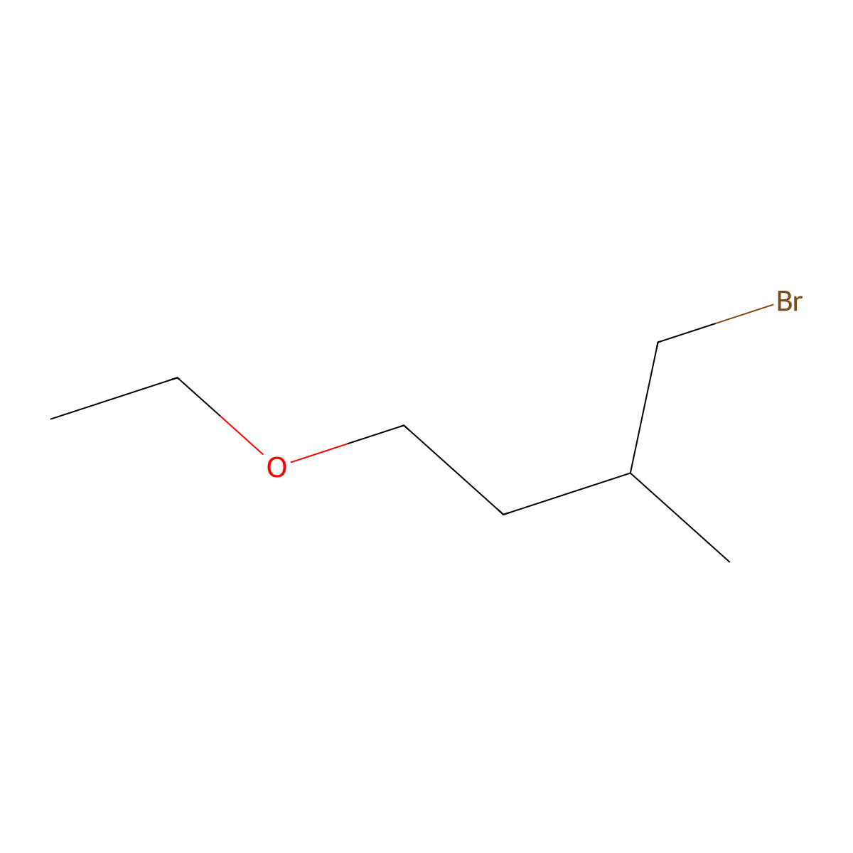 1-Bromo-4-ethoxy-2-methylbutane molecular structure, CAS 1493845-40-1