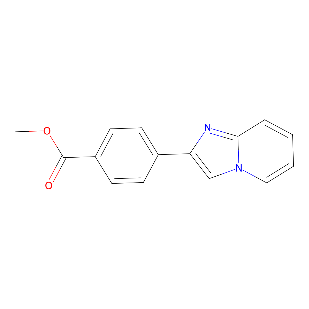 Methyl 4-{imidazo[1,2-a]pyridin-2-yl}benzoate molecular structure, CAS 1493849-91-4