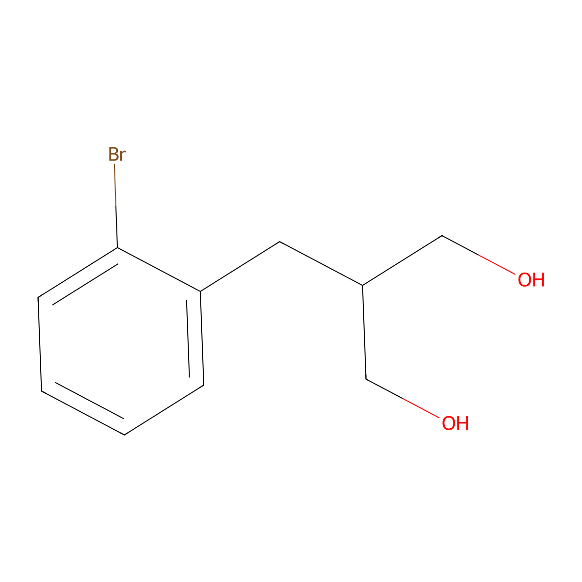 2-(2-Bromobenzyl)propane-1,3-diol molecular structure, CAS 1493853-65-8