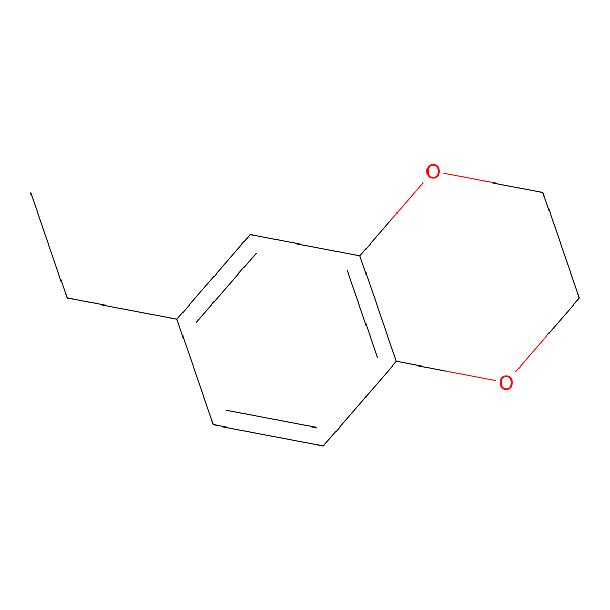 6-Ethyl-2,3-dihydro-1,4-benzodioxin molecular structure, CAS 14939-69-6