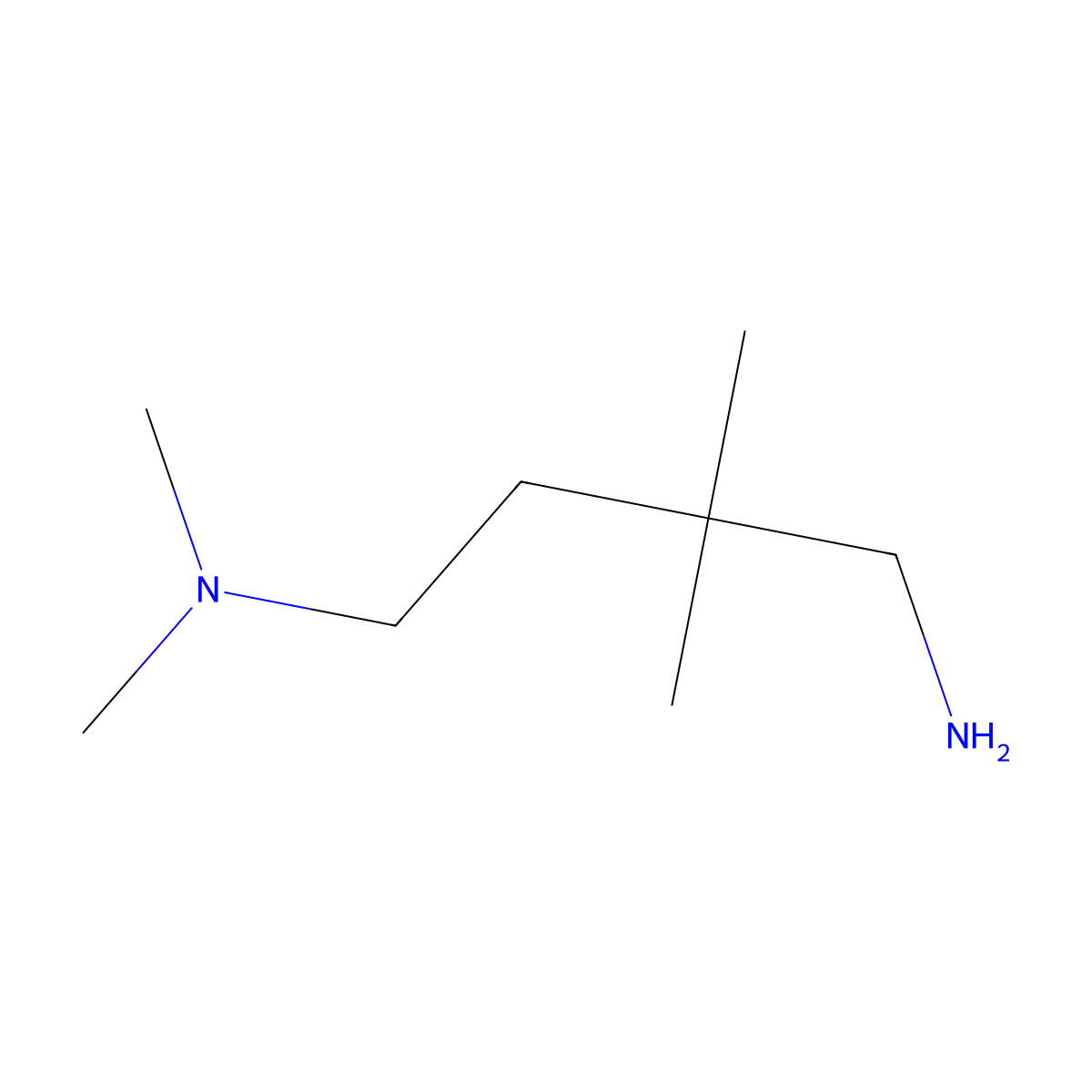 (4-Amino-3,3-dimethylbutyl)dimethylamine molecular structure, CAS 1493928-41-8