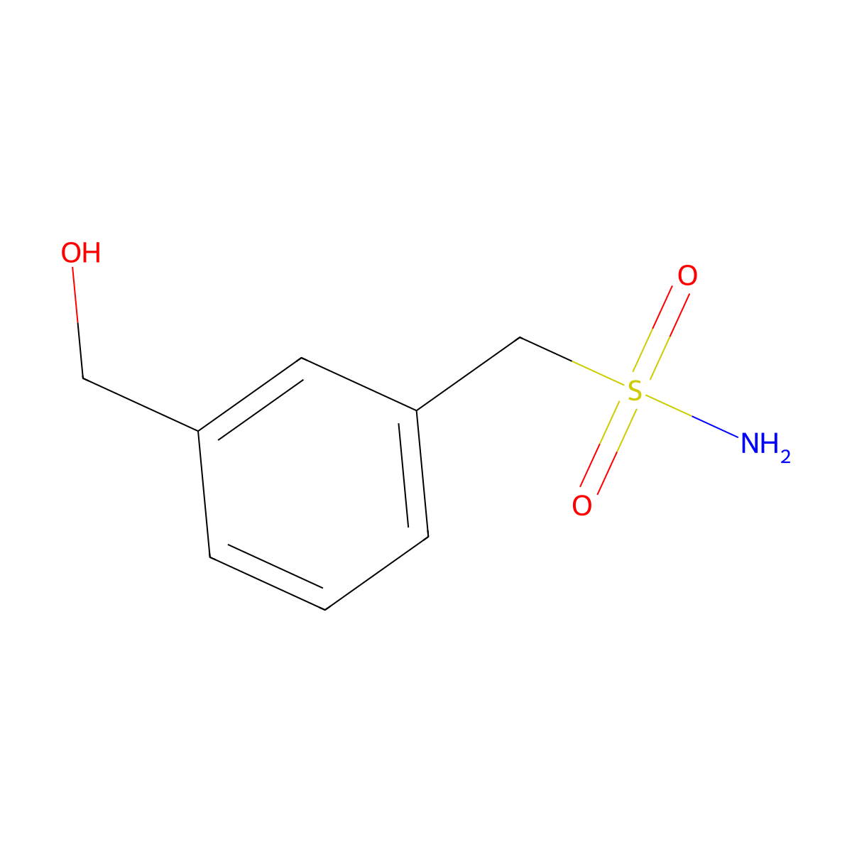 [3-(Hydroxymethyl)phenyl]methanesulfonamide molecular structure, CAS 1493996-36-3