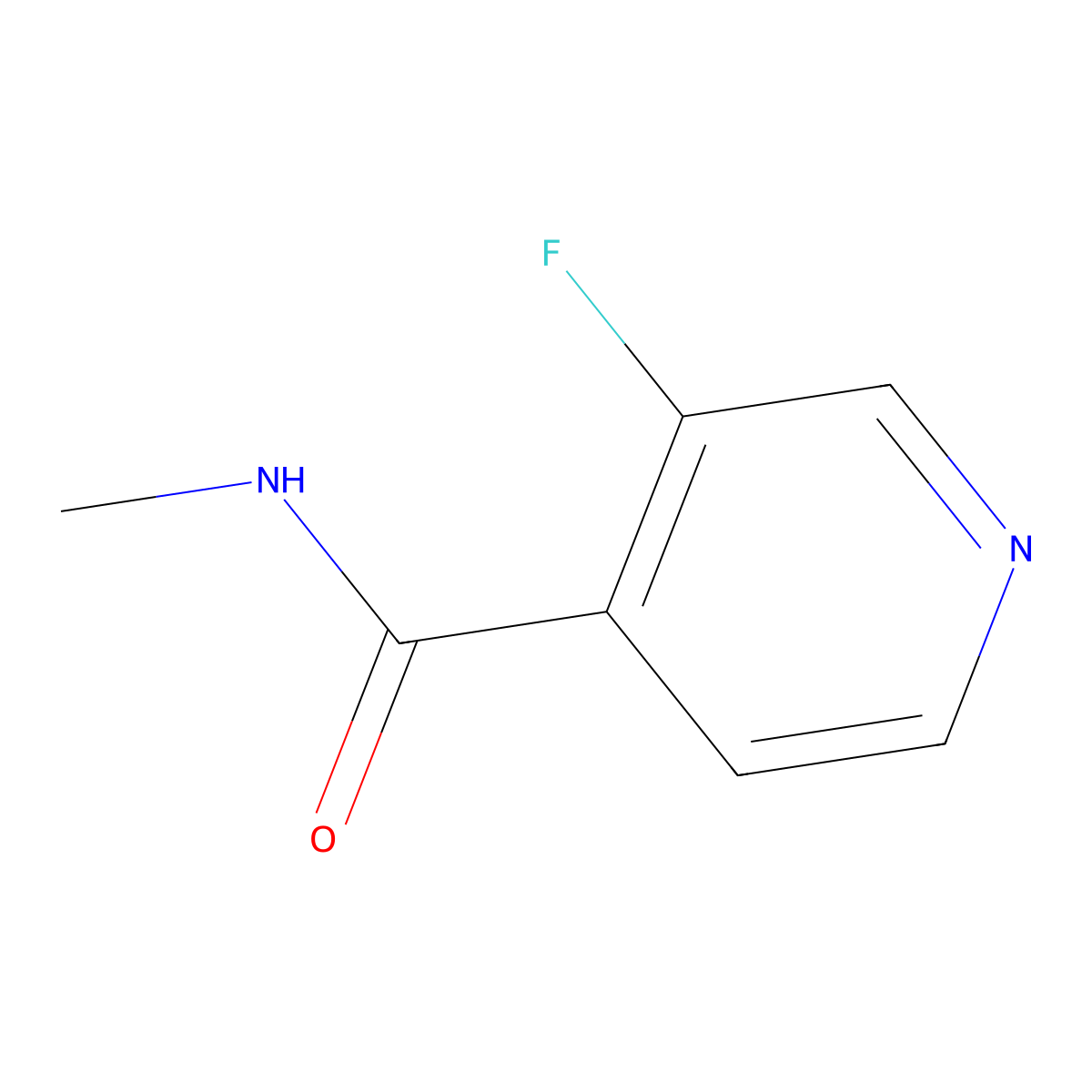 3-fluoro-N-methylpyridine-4-carboxamide molecular structure, CAS 1493996-94-3