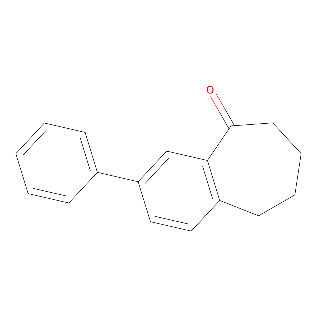 3-Phenyl-6,7,8,9-tetrahydro-5H-benzo[7]annulen-5-one molecular structure, CAS 1494000-10-0